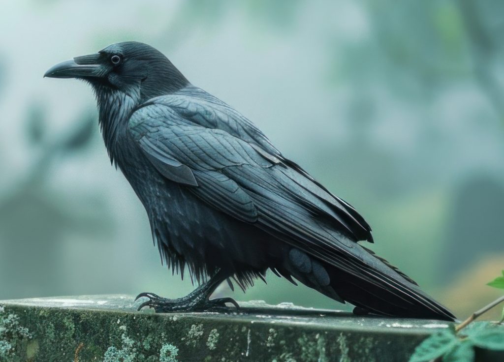black raven chosen to represent The Bottoni Project as a symbol of knowledge, transformation and rebirth.